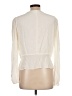 FRAME 100% Silk Ivory Long Sleeve Silk Top Size L - photo 2