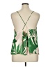 H&M 100% Polyester Green Sleeveless Top Size XL - photo 2