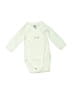 Petit Bateau Ivory Long Sleeve Onesie Size Newborn - photo 1