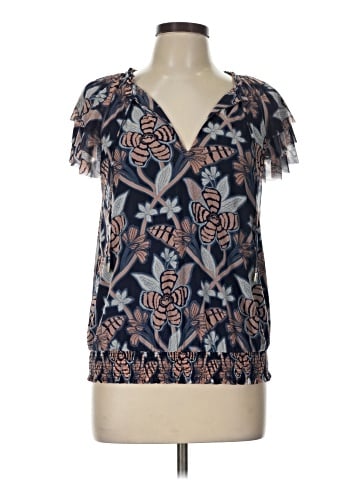 White House Black Market Short Sleeve Blouse (view 1)