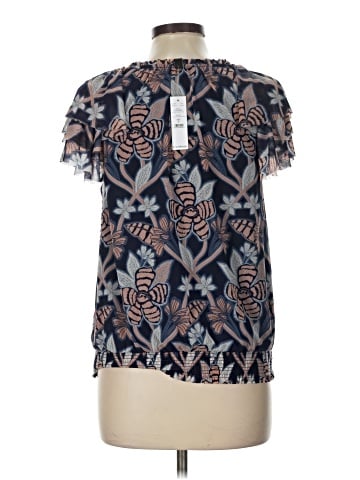 White House Black Market Short Sleeve Blouse (view 2)