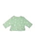 Petit Bateau 100% Cotton Green 3/4 Sleeve Top Size 50 cm / US 0-3 MO - photo 1