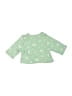 Petit Bateau 100% Cotton Green 3/4 Sleeve Top Size 50 cm / US 0-3 MO - photo 2