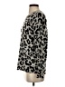 White + Warren 100% Cashmere Animal Print Silver Cashmere Pullover Sweater Size S - photo 5