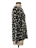 White + Warren 100% Cashmere Animal Print Silver Cashmere Pullover Sweater Size S - photo 4