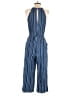 Kingston Grey Chevron-herringbone Blue Jumpsuit Size M - photo 2