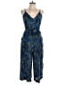 Free People Paisley Blue Jumpsuit Size 10 - photo 1