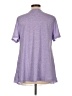 Rose Gal Purple Short Sleeve Top Size L - photo 2