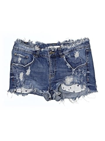 Trafaluc by Zara Denim Shorts (view 1)