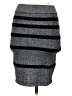 Arden B. Stripes Gray Casual Skirt Size S - photo 2