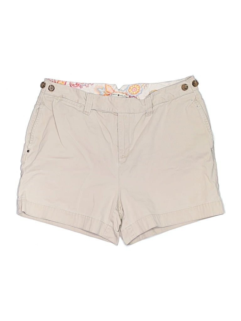 Pre-owned Tommy Hilfiger Khaki Shorts In Tan