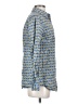 J. McLaughlin Hearts Blue Long Sleeve Button-Down Shirt Size S - photo 4