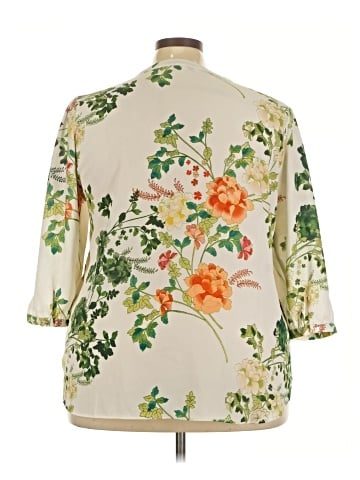 Rose + Olive 3/4 Sleeve Blouse (view 2)