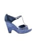 Tod's Color Block Blue Wedges Size 10 1/2 - photo 1