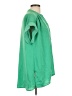 Glam 100% Polyester Green Short Sleeve Blouse Size L - photo 4