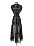 Gap 100% Polyester Plaid Black Casual Dress Size XS - photo 2