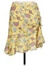 Max Studio 100% Polyester Paisley Yellow Casual Skirt Size L - photo 1