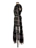 Gap 100% Polyester Plaid Black Casual Dress Size XS - photo 5