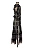 Gap 100% Polyester Plaid Black Casual Dress Size XS - photo 4