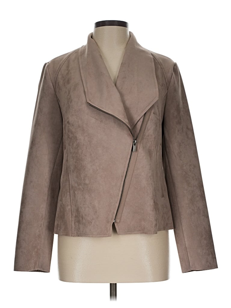 Pre-owned Carmen Marc Valvo Jacket In Tan