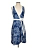 Tommy Hilfiger 100% Polyester Paisley Blue Cocktail Dress Size 2 - photo 1