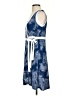 Tommy Hilfiger 100% Polyester Paisley Blue Cocktail Dress Size 2 - photo 5