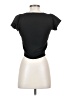MNG 100% Polyester Black Short Sleeve Top Size XS - photo 2