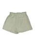 ABLE 100% Cotton Solid Green Shorts Size S - photo 2