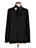Halogen 100% Polyester Black Long Sleeve Blouse Size L - photo 1