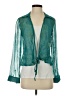 Ann Taylor 100% Silk Teal Long Sleeve Blouse Size 2 - photo 1