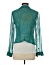 Ann Taylor 100% Silk Teal Long Sleeve Blouse Size 2 - photo 2