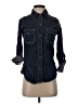 Seven7 100% Cotton Blue Long Sleeve Button-Down Shirt Size XS - photo 1
