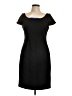 Tahari Solid Black Cocktail Dress Size 12 - photo 1