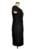 Tahari Solid Black Cocktail Dress Size 12 - photo 4