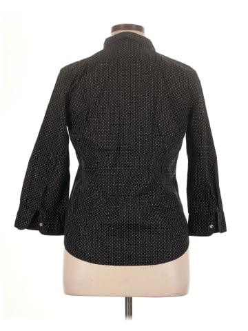 Chaps 3/4 Sleeve Button-Down Shirt (view 2)