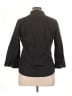 Chaps 100% Cotton Polka Dots Black 3/4 Sleeve Button-Down Shirt Size XL - photo 2