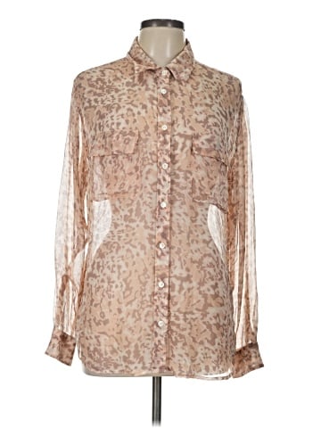 Equipment Long Sleeve Blouse (view 1)