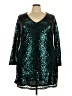 City Chic 100% Polyester Teal Cocktail Dress Size 22 Plus (XL) - photo 1