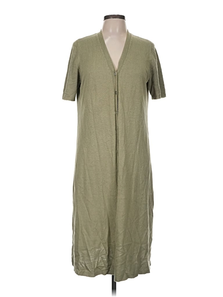 Pre-owned Jjill Casual Dress In Green