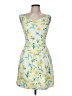 Zara Basic Floral Yellow Cocktail Dress Size M - photo 1