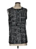 Karl Lagerfeld Paris Tweed Black Sleeveless Blouse Size L - photo 1