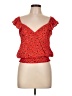 Unbranded 100% Polyester Red Short Sleeve Top Size L - photo 1
