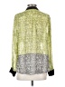 BCBGMAXAZRIA Color Block Green Long Sleeve Blouse Size S - photo 2