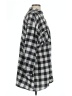 Maverick Checkered-gingham Black 3/4 Sleeve Blouse Size L - photo 4