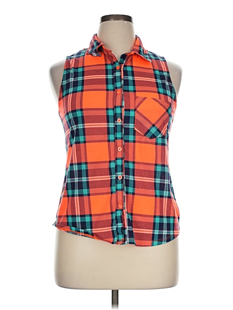 Pre-owned Ultra Flirt Sleeveless Blouse In Orange