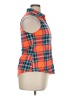 Ultra Flirt 100% Polyester Plaid Orange Sleeveless Blouse Size XL - photo 4