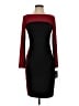Chaps Color Block Burgundy Cocktail Dress Size S - photo 1