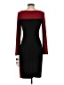 Chaps Color Block Burgundy Cocktail Dress Size S - photo 2
