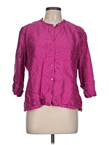Eileen Fisher 3/4 Sleeve Button-Down Shirt (view 1)