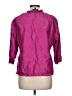 Eileen Fisher Pink 3/4 Sleeve Button-Down Shirt Size L - photo 2